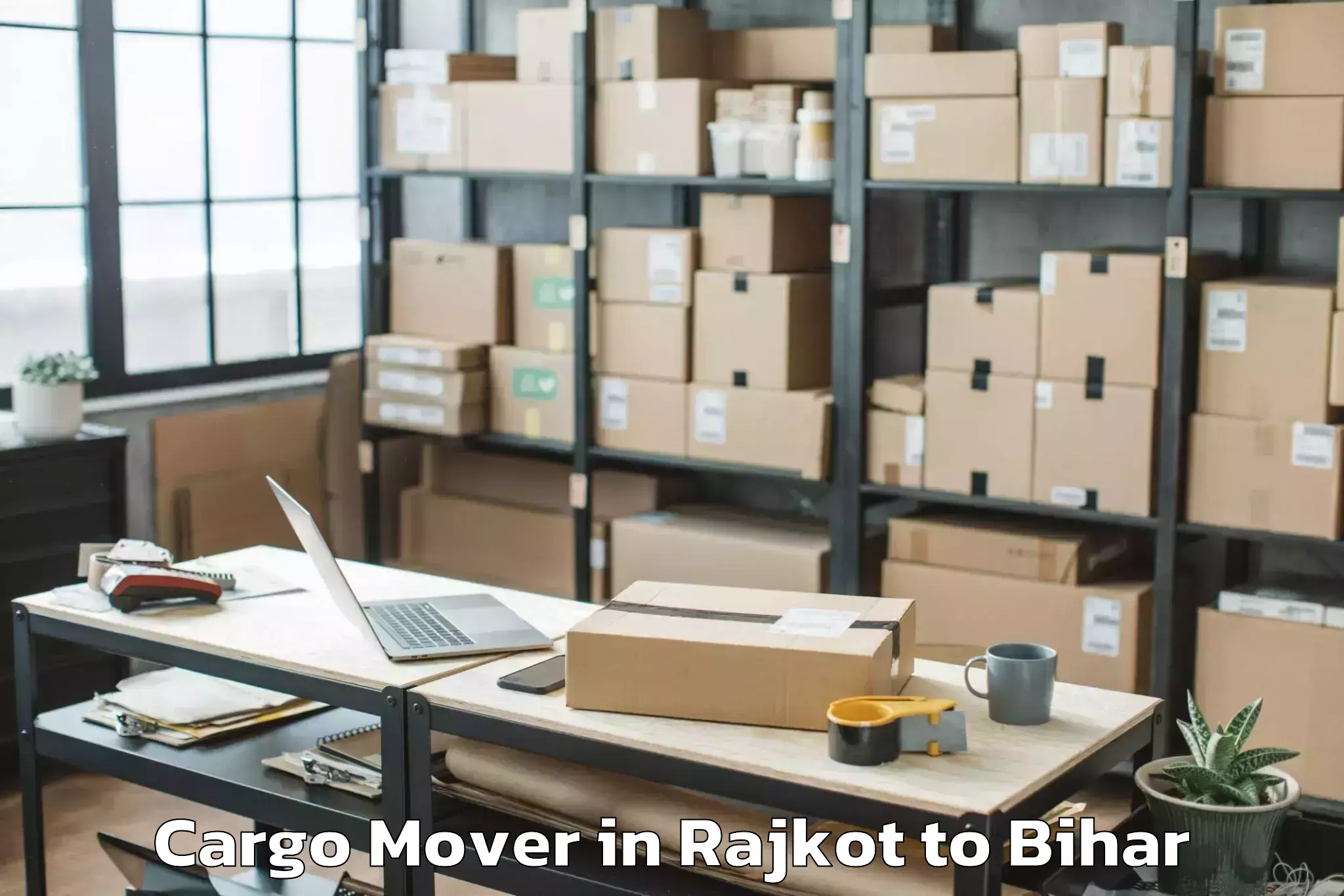 Hassle-Free Rajkot to Dharhara Cargo Mover